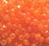 200 6mm Acrylic Faceted Orange AB